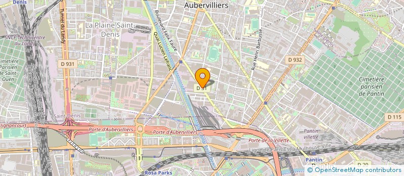 localisation de l'entreprise PARTENAIRE SERVICE à AUBERVILLIERS