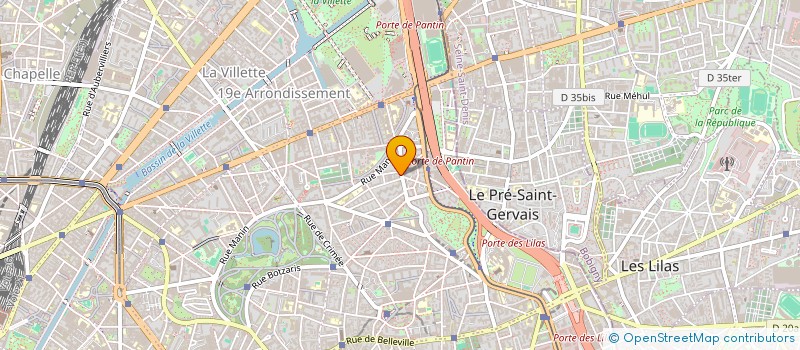localisation de l'entreprise PARTENAIRE TELECOM à PARIS