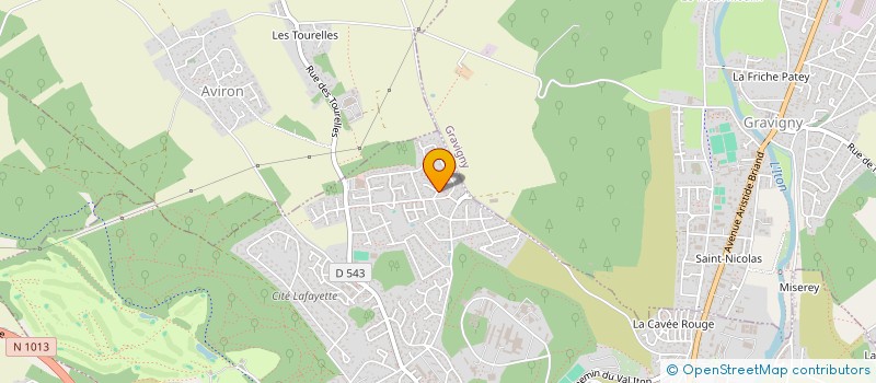 localisation de l'entreprise PARTENAIRE TRAVAUX  EVREUX