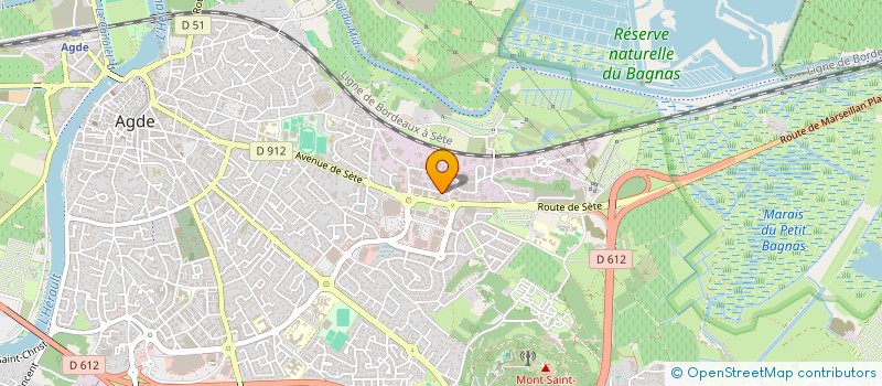 localisation de l'entreprise PARTENAIRES 34 à AGDE