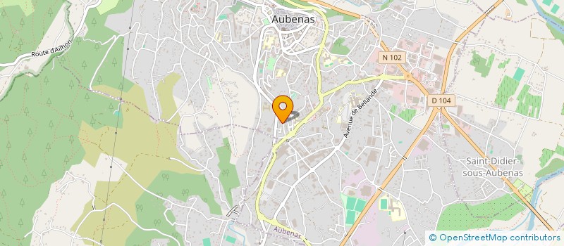 localisation de l'entreprise PARTENAIRES à AUBENAS