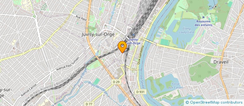 localisation de l'entreprise PARTENAIRES 92 à JUVISY-SUR-ORGE