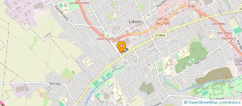 localisation de l'entreprise PARTENAIRES ACTION à LIEVIN