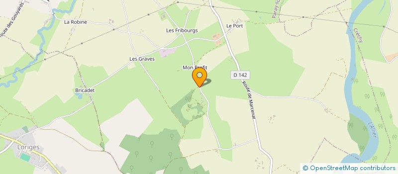 localisation de l'entreprise PARTENAIRES ACTION SUD à PARAY-SOUS-BRIAILLES