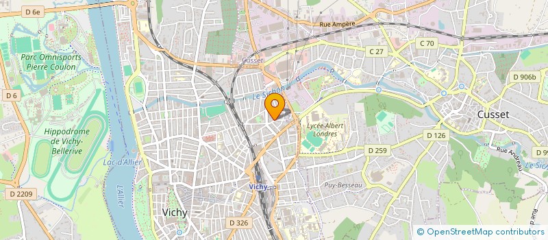 localisation de l'entreprise PARTENAIRES ASSOCIES à VICHY