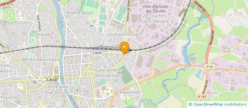 localisation de l'entreprise PARTENAIRES CONSTRUCTION à LAVAL