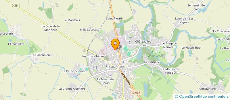 localisation de l'entreprise PARTENAIRES DES VENTES ANIMEES à LES LUCS-SUR-BOULOGNE