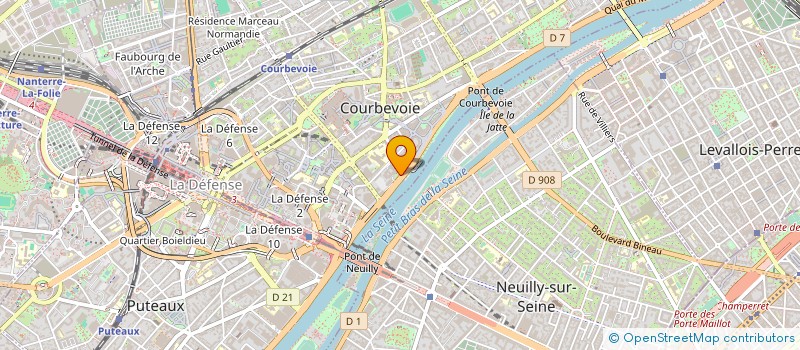 localisation de l'entreprise PARTENAIRES EMPLOI MISSION LOCALE à COURBEVOIE