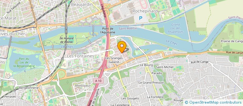 localisation de l'entreprise PARTENAIRES INVESTISSEMENTS TOURS  SAINT-AVERTIN