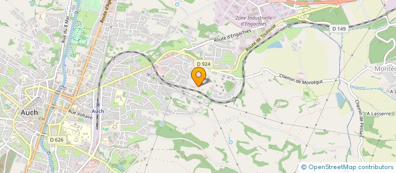 localisation de l'entreprise PARTENAIRES LEO DE NODREST  AUCH