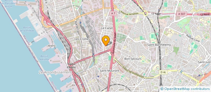 localisation de l'entreprise PARTENAIRES POLICE 13 à MARSEILLE