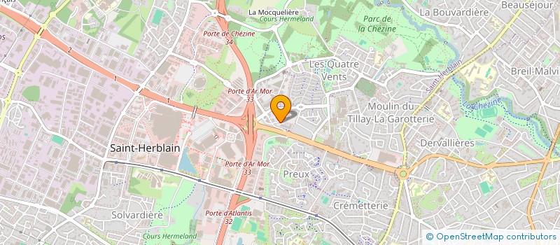 localisation de l'entreprise PARTENAIRES RH à SAINT-HERBLAIN
