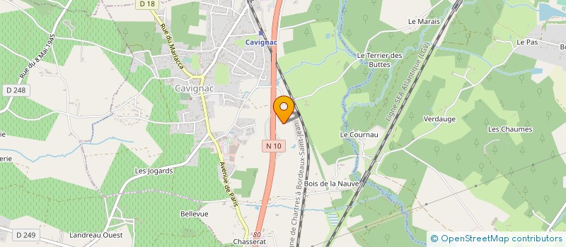 localisation de l'entreprise PARTENAIRES SA à CAVIGNAC