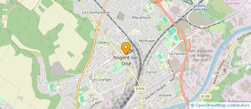 localisation de l'entreprise PARTENANCE CONSEIL  NOGENT-SUR-OISE