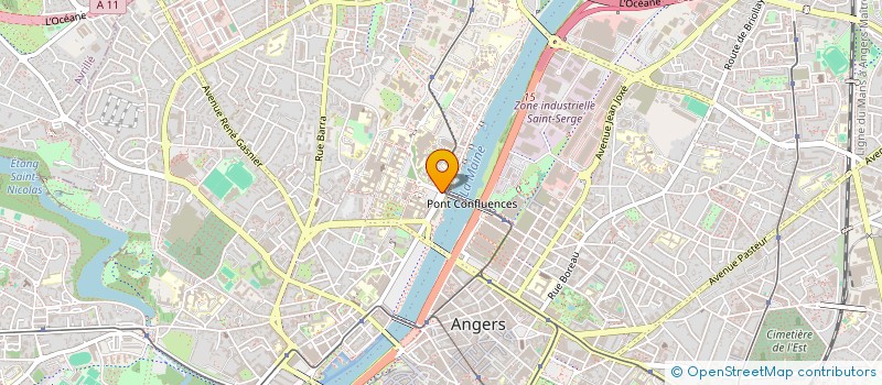 localisation de l'entreprise PARTENARIAT, APPROFONDISSEMENT, RECHERCHE EN ONCOLOGIE THORACIQUE ET SOINS DE SUPPORT à ANGERS