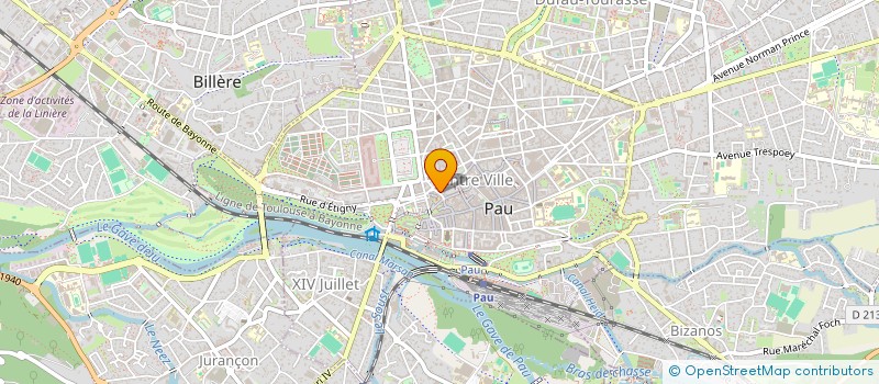 localisation de l'entreprise PARTENARIAT INITIATIVES EN LIEN AVEC ENVIRONNEMENT ET SANTE à PAU