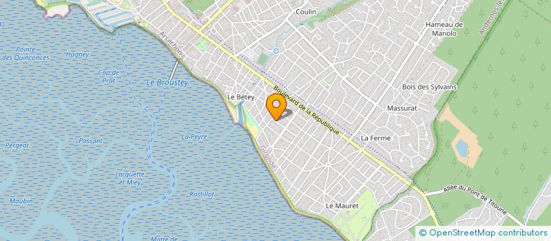 localisation de l'entreprise PARTENARIATS TERRITORIAUX CONSEILS  ANDERNOS-LES-BAINS