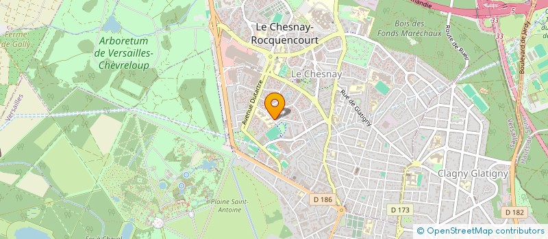 localisation de l'entreprise PARTENELIA  LE CHESNAY-ROCQUENCOURT