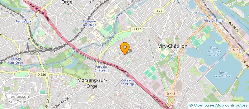 localisation de l'entreprise PARTENER ELECTRIC à VIRY-CHATILLON
