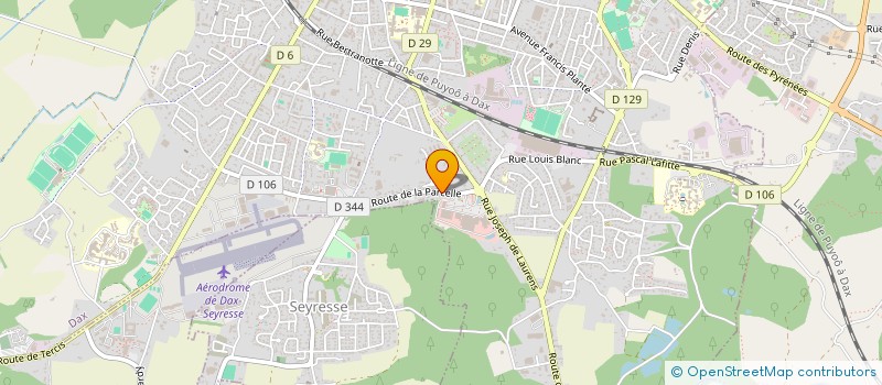 localisation de l'entreprise PARTENSOTS  DAX