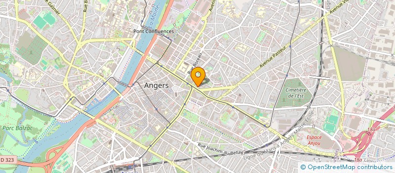 localisation de l'entreprise PARTEX INTERNATIONAL DIFFUSION à ANGERS