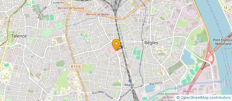 localisation de l'entreprise PARTEXIA AUDIT à BEGLES