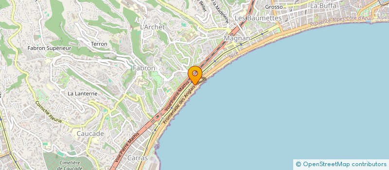 localisation de l'entreprise PARTEZ à NICE