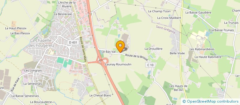 localisation de l'entreprise PARTHENAY 2020  SAINT-GREGOIRE