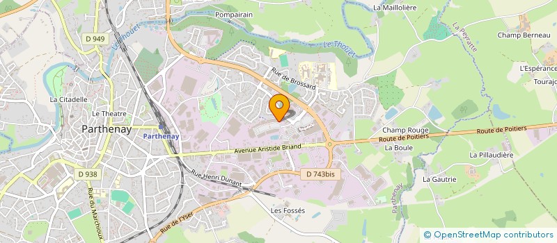 localisation de l'entreprise PARTHENAY RESTAURATION à PARTHENAY