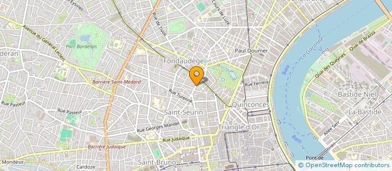 localisation de l'entreprise PARTHENOPE à BORDEAUX