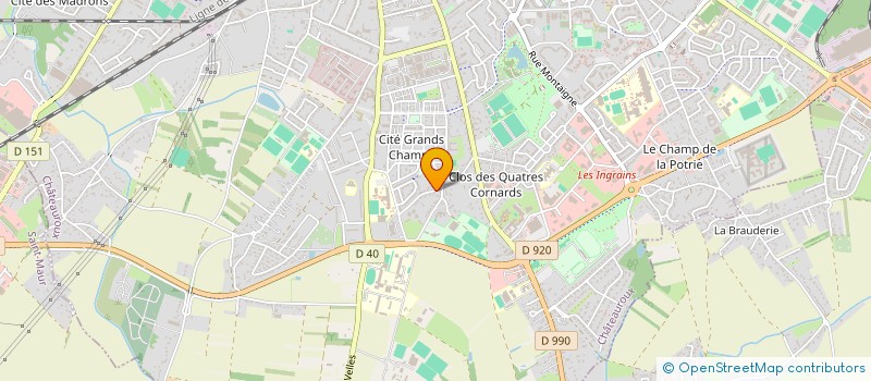 localisation de l'entreprise PARTI'CIP CONVIVIALITE INCLUSION ET PROXIMITE à CHATEAUROUX