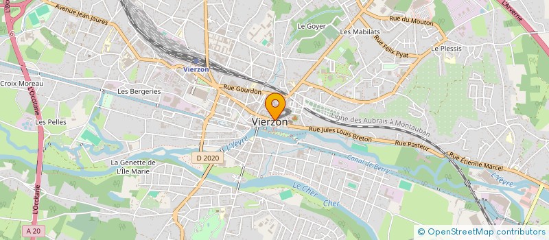 localisation de l'entreprise PARTI COMMUNISTE FRANCAIS à VIERZON