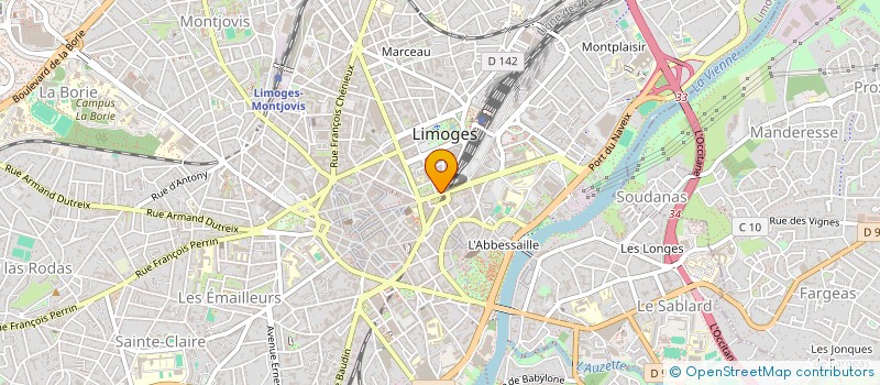 localisation de l'entreprise PARTI COMMUNISTE FRANCAIS à LIMOGES