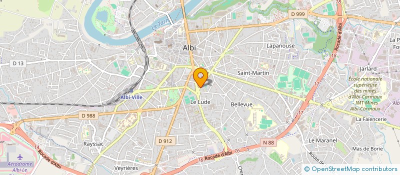 localisation de l'entreprise PARTI COMMUNISTE FRANCAIS  ALBI