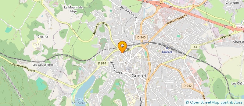 localisation de l'entreprise PARTI COMMUNISTE FRANCAIS à GUERET