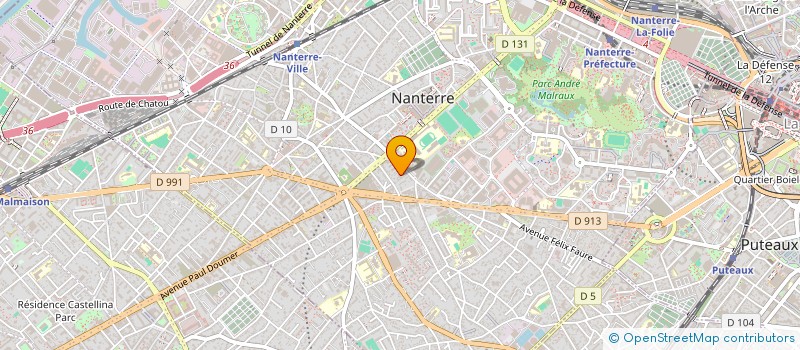 localisation de l'entreprise PARTI COMMUNISTE FRANCAIS à NANTERRE