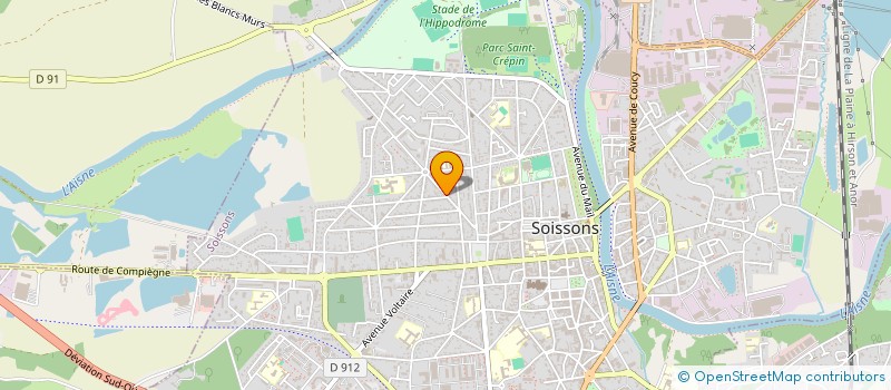localisation de l'entreprise PARTI COMMUNISTE FRANCAIS SECTION SOISSO  SOISSONS