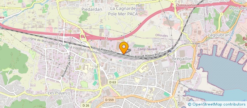 localisation de l'entreprise PARTI PRIS  LA SEYNE-SUR-MER