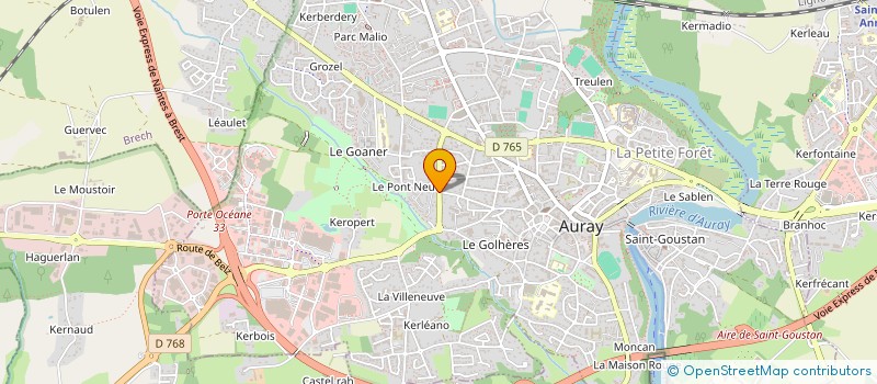 localisation de l'entreprise PARTI PRIS RENOVATION à AURAY