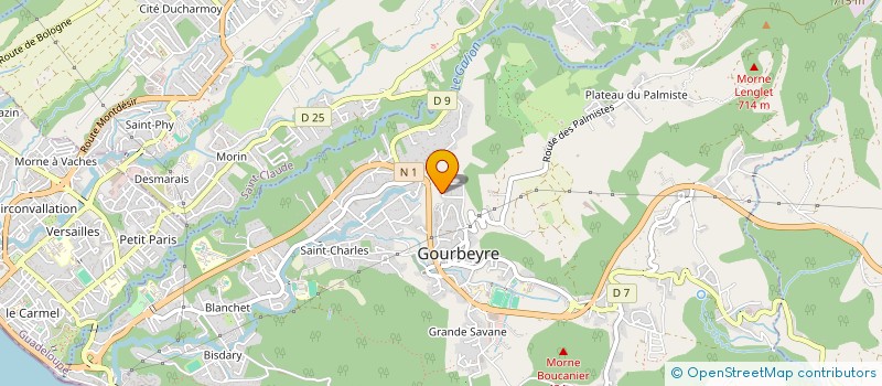 localisation de l'entreprise PARTI SOCIALISTE VILLE DE GOURBEYRE  GOURBEYRE