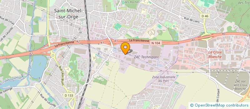 localisation de l'entreprise PARTICIPATION FINANCIERE MICHEL GROSJEAN  SAINT-MICHEL-SUR-ORGE