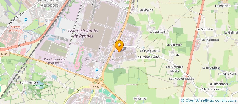 localisation de l'entreprise PARTICIPATION GESTION DEVELOPPEMENT INDUSTRIEL à RENNES