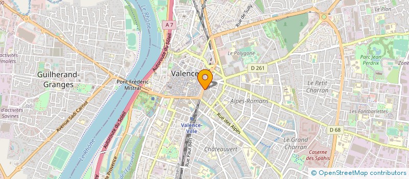 localisation de l'entreprise PARTICIPATIONS B.PHILIBERT  VALENCE