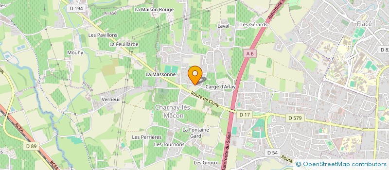 localisation de l'entreprise PARTICIPATIONS ET PRESTATIONS RB à CHARNAY-LES-MACON