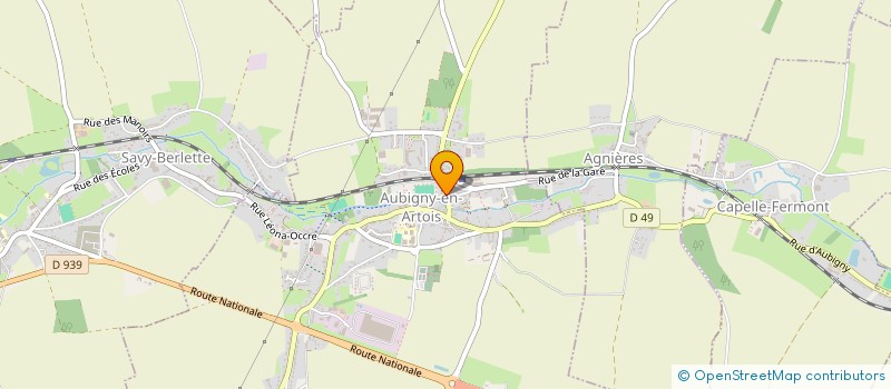 localisation de l'entreprise PARTICUL INFO  AUBIGNY-EN-ARTOIS