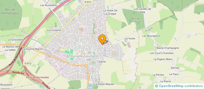 localisation de l'entreprise PARTICULE à THORIGNE-FOUILLARD
