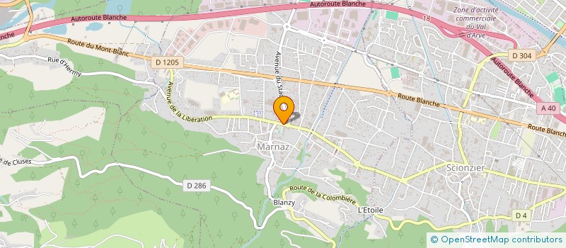 localisation de l'entreprise PARTICULE CONCEPT  MARNAZ