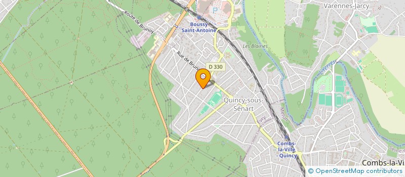 localisation de l'entreprise PARTICULES-LIEES à QUINCY-SOUS-SENART
