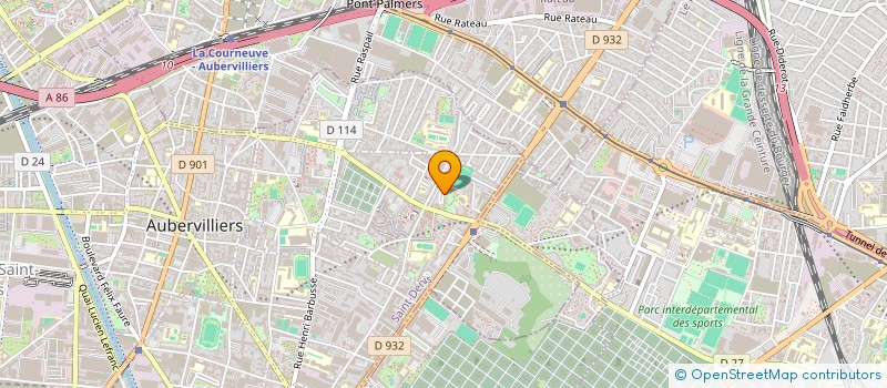 localisation de l'entreprise PARTICULES SAUVAGES  AUBERVILLIERS