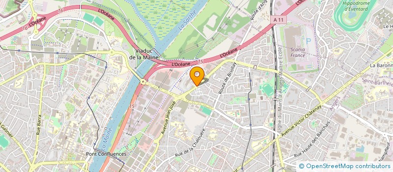 localisation de l'entreprise PARTICULIEREMENT FIERS à ANGERS